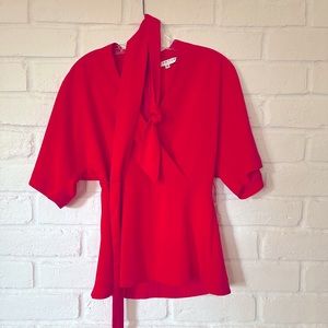 Trina Turk red Top | size x small| NWOT